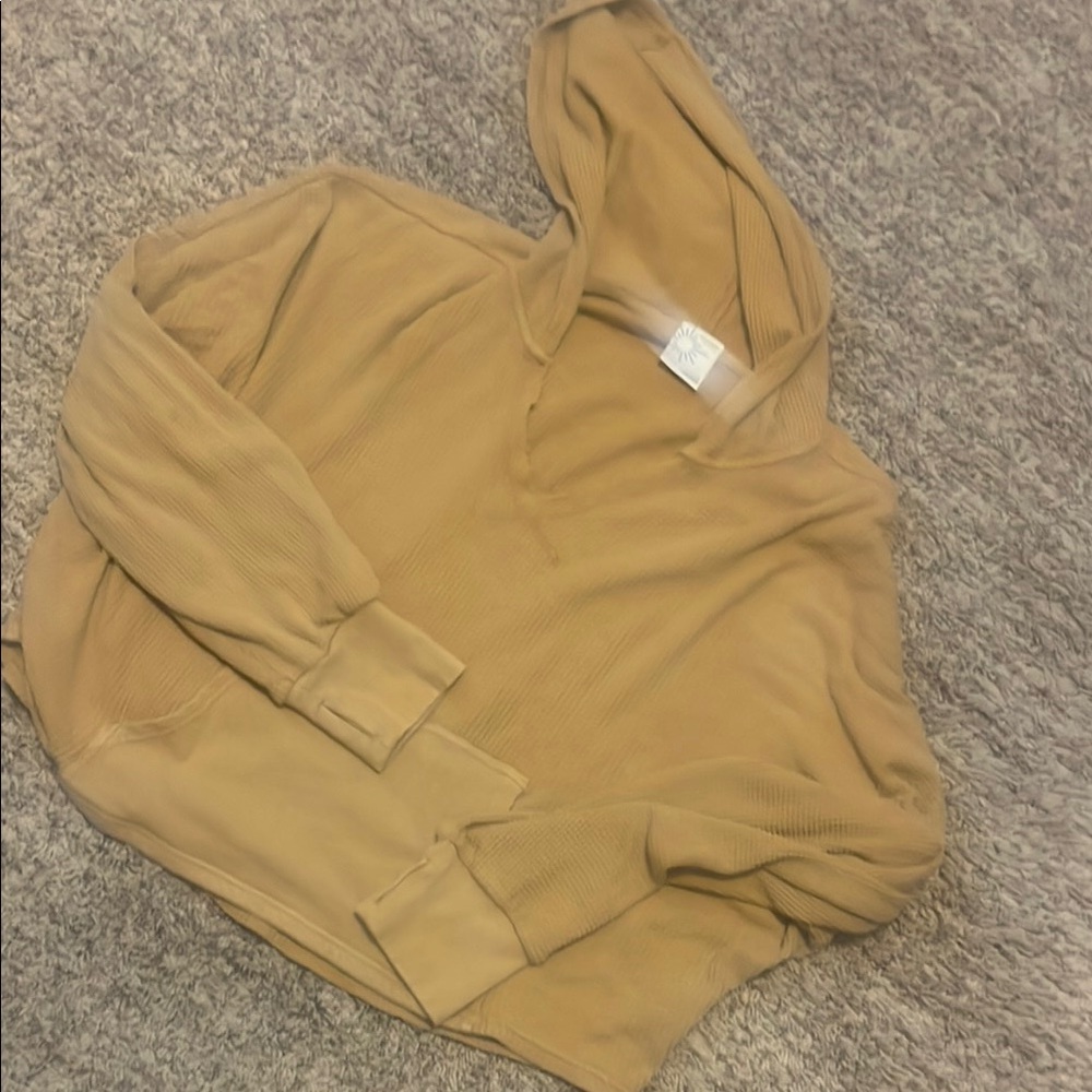 Womens wafffle hoodie